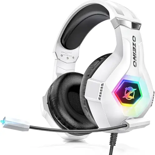 Ozeino Gaming Headset für PS4/PS5/PC/Xbox mit 3D Surround Sound und Noise Cancelling
