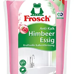 Frosch Himbeer-Essig Reiniger - Extra stark gegen Schmutz und Kalk für Küche und Bad, Nachfüllbeutel 950 ml