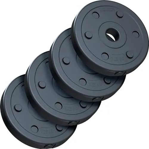 ScSPORTS® Hantelscheiben Set 2,5/5/10 kg - Fitness Gewichte für Hantel und Langhantel