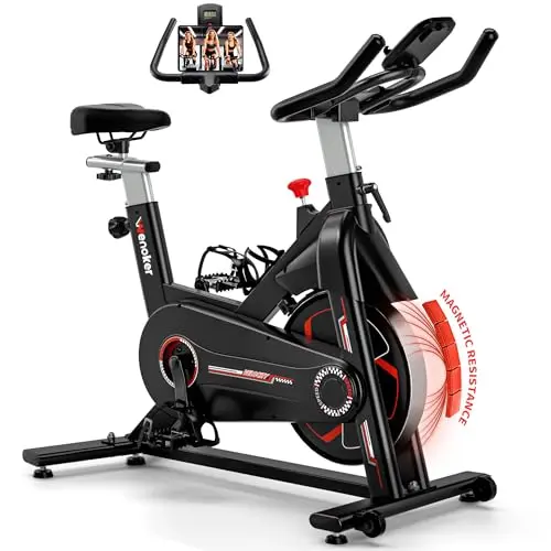 Wenoker Heimtrainer 2025, Magnetwiderstand Stationäres Fahrrad, Flüsterleise, Für Zuhause, Max. 160kg
