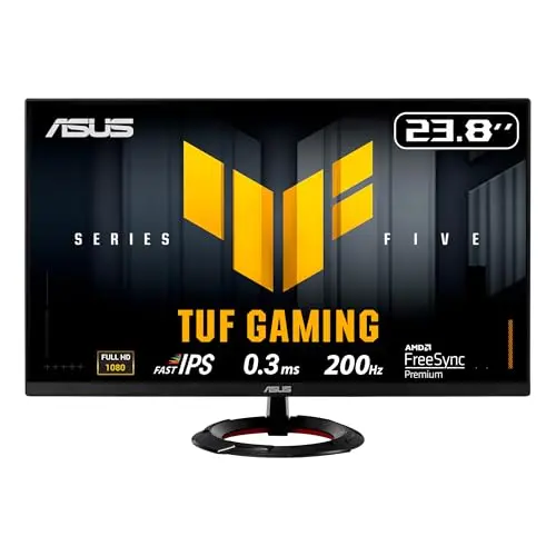 ASUS TUF Gaming VG249Q5R 24 Zoll Full HD Gaming Monitor - 200 Hz, FreeSync, HDR10, Fast-IPS