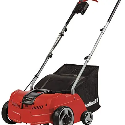 Einhell Elektro-Vertikutierer GC-SA 1231/1 – 230 V, bis 300 m², klappbarer Führungsholm, Fangsack 28l