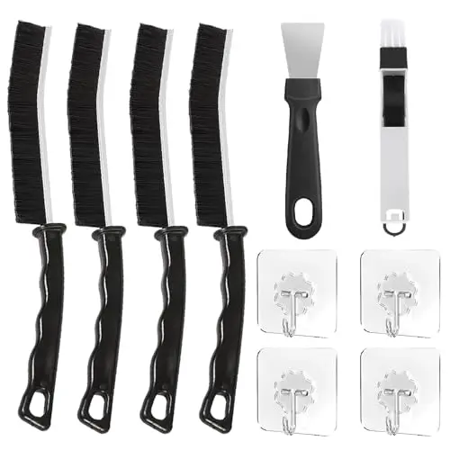10-tlg. Reinigungsbürsten-Set für Ecken, Fugen, Bad, Küche, Dusche und Fenster
