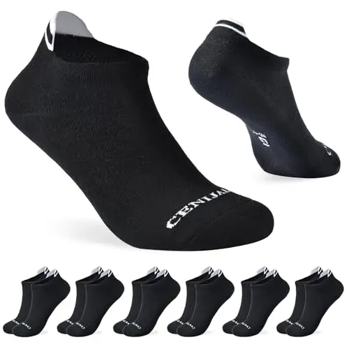 YCQQPRO Sneaker Socken für Herren und Damen, 6/12 Paar Baumwoll Füßlinge, Anti-Blasen Laufsocken