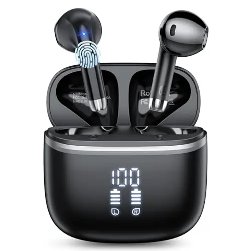 HOIFA Bluetooth Kopfhörer Kabellos mit 40H Spielzeit und ENC Noise Cancelling, IPX7 wasserdicht, für Studium und Freizeit