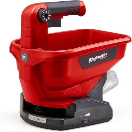 Einhell Universal Streuer GE-US 18 Li-Solo Power X-Change, 6-stufige Drehzahlregulierung, 8-stufige Streumengenregulierung
