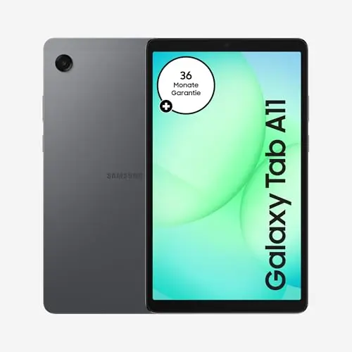 Samsung Galaxy Tab A11, 8,7 Zoll Android Tablet, 64 GB, 4 GB RAM, Dolby Lautsprecher, Grau, 3 Jahre Garantie