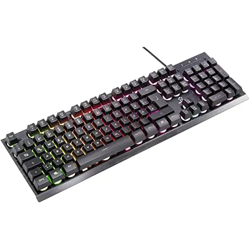 Renkforce RF-GMK-250 USB Gaming-Tastatur QWERTZ Beleuchtet Schwarz