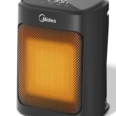 Midea Keramik Heizlüfter 2000W - tragbare, leise Raumheizung mit 4 Modi und Timer