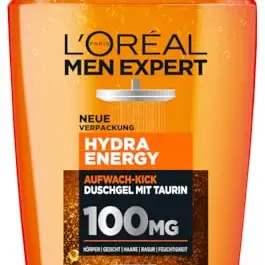 L'Oréal Men Expert Duschgel & Shampoo für Männer, 1000 ml, langanhaltende Frische mit Taurin