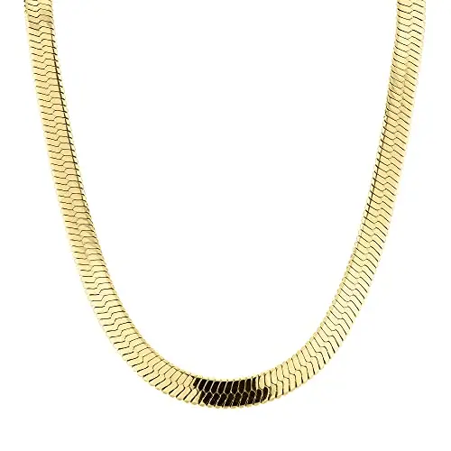 LIEBESKIND Sleek Chain Edelstahl in Gold, Extra Breit