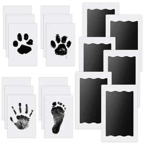 6-teiliges Fuß- und Handabdruck-Set für Babys – Ideal für Geschenke zur Babyparty (0-6 Monate)