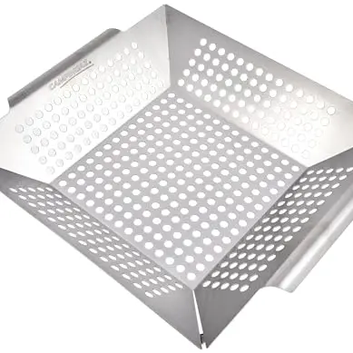 Campingaz Gemüsekorb Premium, Edelstahl antihaftbeschichtet, 31 x 30,5 cm