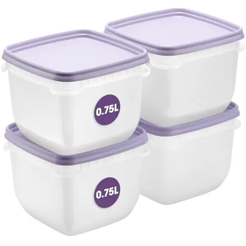 SmartStore Frischhaltedosen 0.75L 4er Set | Kühlschrank und Gefrierschrank | BPA-frei