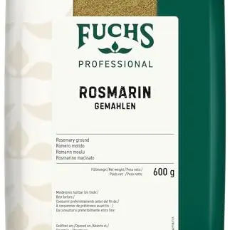 Fuchs Professional - Gemahlener Rosmarin | Ideal für Kartoffeln und Lammgerichte | 0,6 kg im recyclebaren Beutel