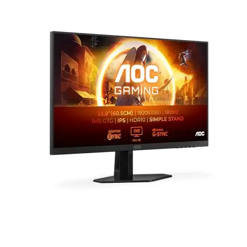 AOC Gaming 24G4XED - 24 Zoll Full HD Monitor, 180 Hz, FreeSync, G-Sync, HDR10