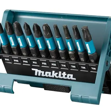 Makita E-12011 Bit-Set 10-teilig - PH und PZ Bits 50 mm