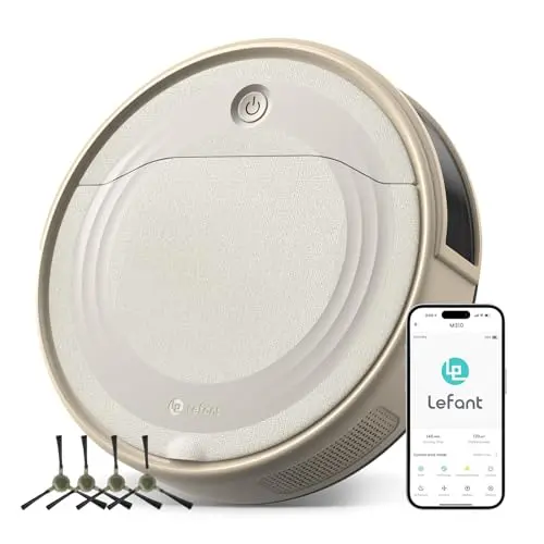 LEFANT M310C Saugroboter mit 4500Pa Saugleistung, 150 Minuten Laufzeit, HEPA-Filter und WLAN - Ideal für Tierhaare und Hartböden