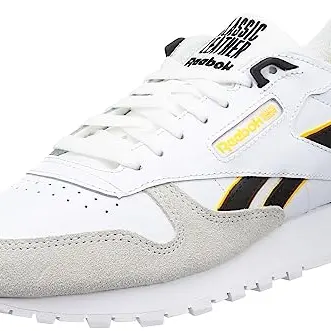 Reebok Klassische Leder Sneaker in Weiß und Schwarz, 37.5 EU