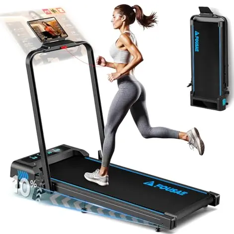 Klappbares Laufband für Zuhause, 5-in-1 Walking Pad mit 12 km/h und LED-Anzeige, 12 Programme