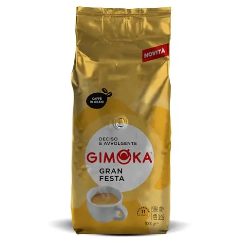 Gimoka Gran Festa Kaffeebohnen, 1 kg, Intensität 11, hergestellt in Italien
