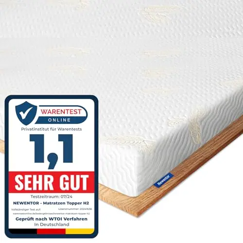 Newentor® Matratzen Topper 180x200cm, Öko-Tex Zertifiziert, 5CM Höhe
