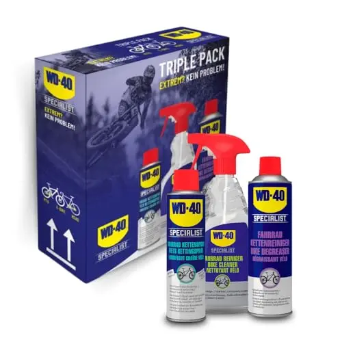 WD-40 Specialist Fahrrad Pflegeset - 3-teiliges Pflegeset für alle Fahrradtypen