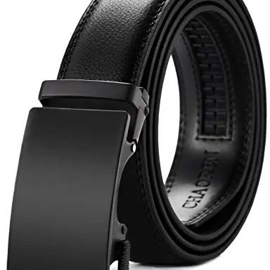 CHAOREN Herren Automatik Ledergürtel ohne Löcher für Anzug - Breite 35mm