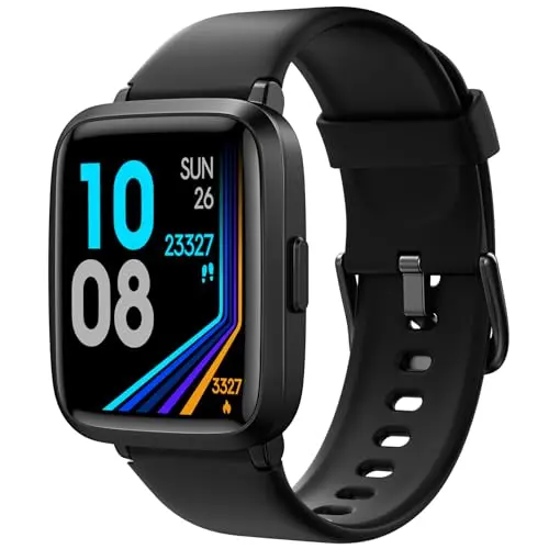 LETSACTIV Smartwatch für iPhone und Android - Fitnessuhr mit Herzfrequenz- und Schlafmonitor, IP68 wasserdicht
