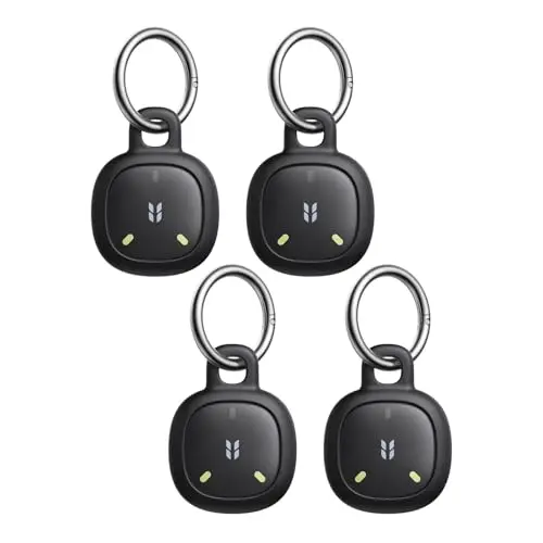 UGREEN FineTrack Mini 2 Schlüsselfinder mit 110dB Signal, IP68, für Koffer, Schlüssel, Rucksack – 4er Pack