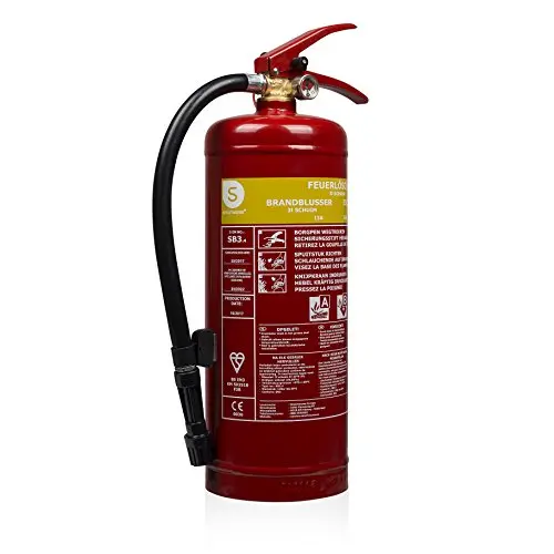 Smartwares Schaum Feuerlöscher 3L AB mit Halterung und Druckregler