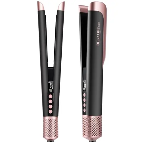 2-in-1 Glätteisen und Föhn