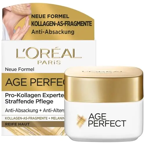 L'Oréal Paris Age Perfect Pro-Kollagen Tagespflege, Feuchtigkeitspflege für reife Haut, 50 ml