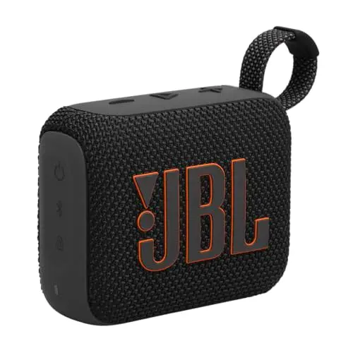 JBL Go 4 - Tragbarer Bluetooth-Lautsprecher - Schwarz - Wasserfest und staubfest - 7 h Laufzeit