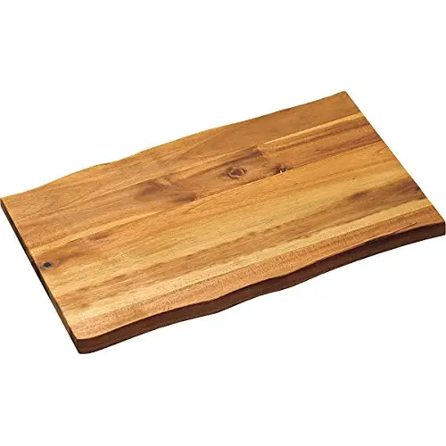 KESPER Schneid- und Servierbrett aus Akazienholz, braun, 45 x 27 x 2 cm