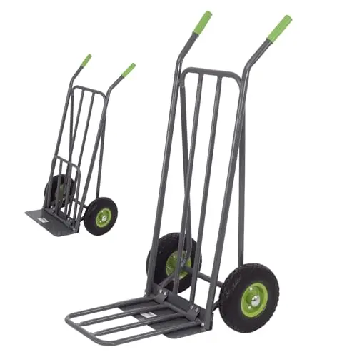 TRUTZHOLM Paketkarre mit 42 cm Ladefläche, 250 kg Traglast, klappbar und aus Stahl