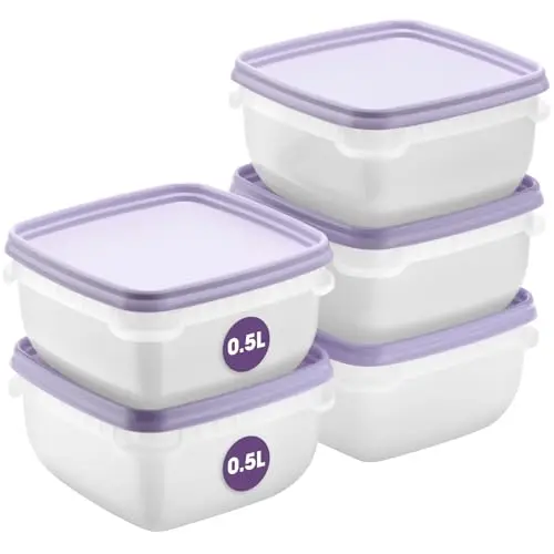 SmartStore Frischhaltedosen 5er Set mit Deckel | BPA-frei | Ideal für Kühlschrank und Gefrierschrank