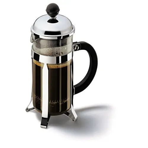 Bodum Chambord French Press 350ml - Silbere Kaffeebereiter, Hitzebeständiges Glas, BPA-frei, Spülmaschinenfest
