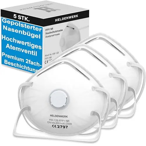 HELDENWERK® Premium Atemschutzmaske FFP1