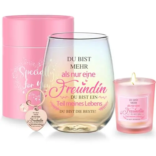 Personalisierte Weingläser für Frauen - Geschenkideen für die beste Freundin, Geburtstagsgeschenke & Dankeschön