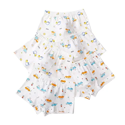 CM-Kid Boxershorts für Jungen 5er Pack Baumwolle 12-14 Jahre Auto Gr. 152-158