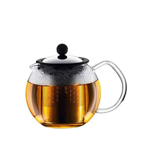 Bodum Assam Teebereiter, 0,5 l, Edelstahlfilter, Glasgriff
