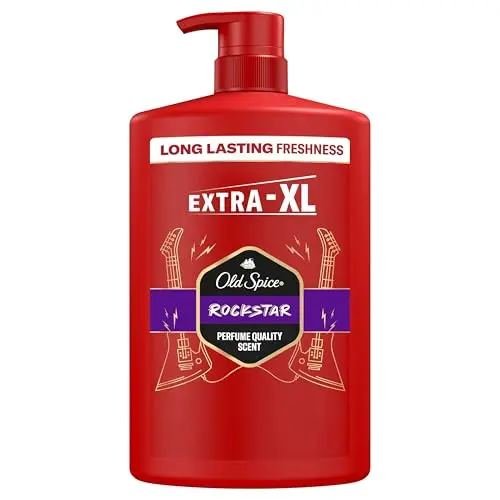 Old Spice Rockstar 3-in-1 Duschgel, 1000 ml, für Haar, Gesicht und Körper, langanhaltender Duft