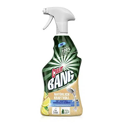 Cillit Bang Natürlicher Kraftreiniger Bad – Effektiv gegen Kalk & Schmutz – 750 ml