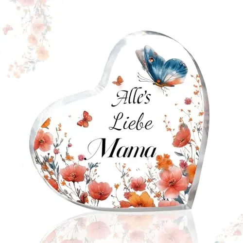 Muttertagsgeschenk für Mama - Blumen Style Acryl, 1 Stück