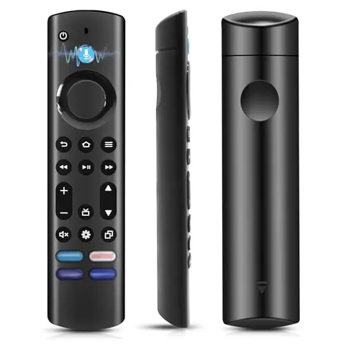 Glitfix Ersatzfernbedienung für Smart TV Stick & Cube mit Sprachfunktion, 4 Schnelltasten, Bluetooth