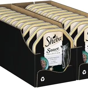 SHEBA Nassfutter für Katzen mit Kalb 2 x 85g