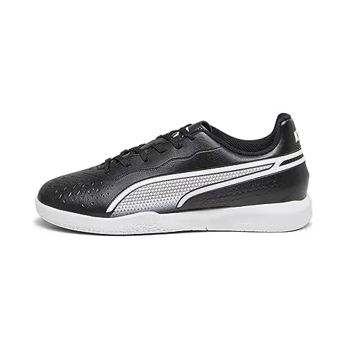 PUMA Kinder Fußballschuhe King Match IT JR, Schwarz/Weiß, Größe 28 EU