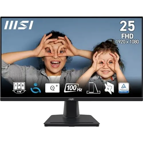 MSI PRO MP252 24.5" Full HD Office Monitor - 100 Hz, Eye-Friendly, Tilt-Adjustable