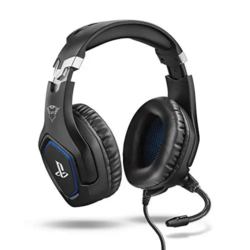 Trust Gaming Headset GXT 488 Forze - Lizenziert für PS4 & PS5 - Over-Ear Kopfhörer mit klappbarem Mikrofon - Schwarz